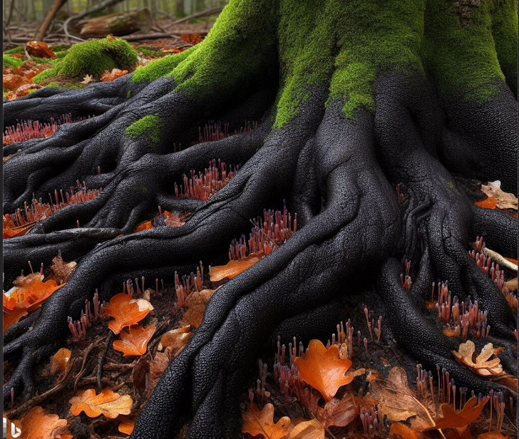 Black oak tree