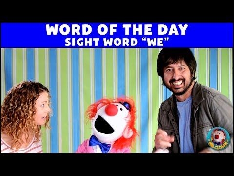 2nd 20 Sight Words: Word of the Day with Mr. Clown & Liesel